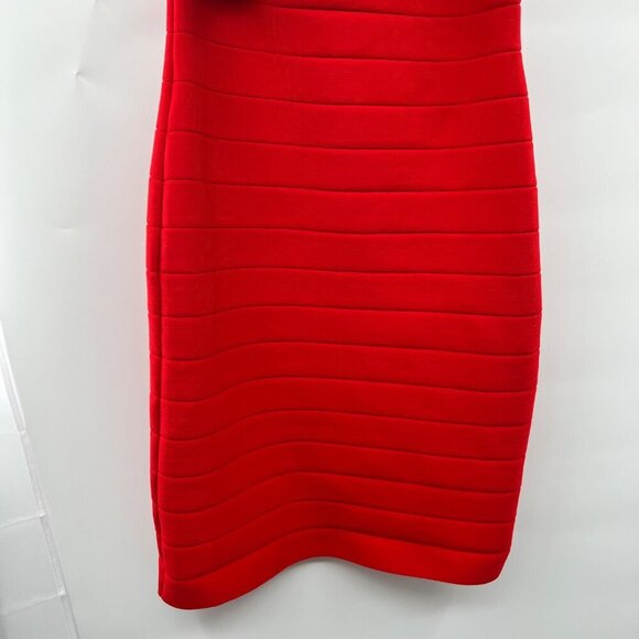 Venus Women's Bodycon Bandage Dress Ruffle One Shoulder Size Small - Picture 3 of 9